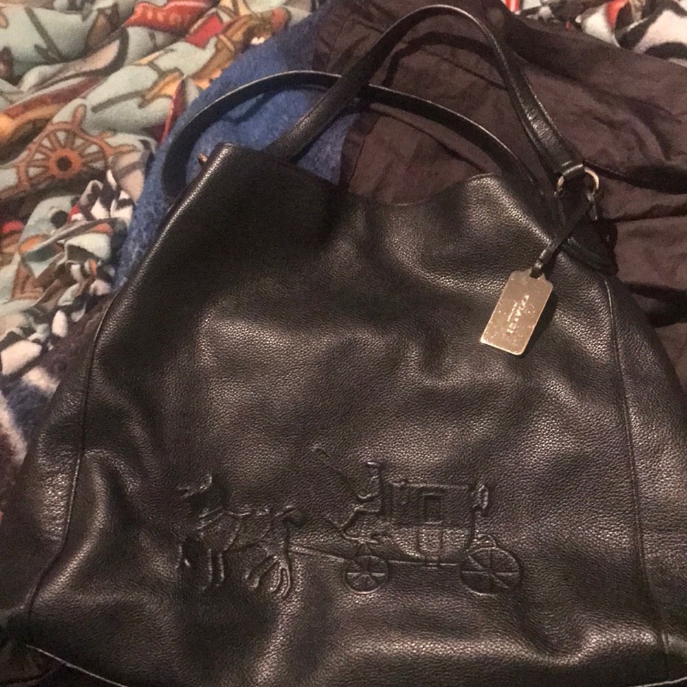 Black Coach Carriage Bag